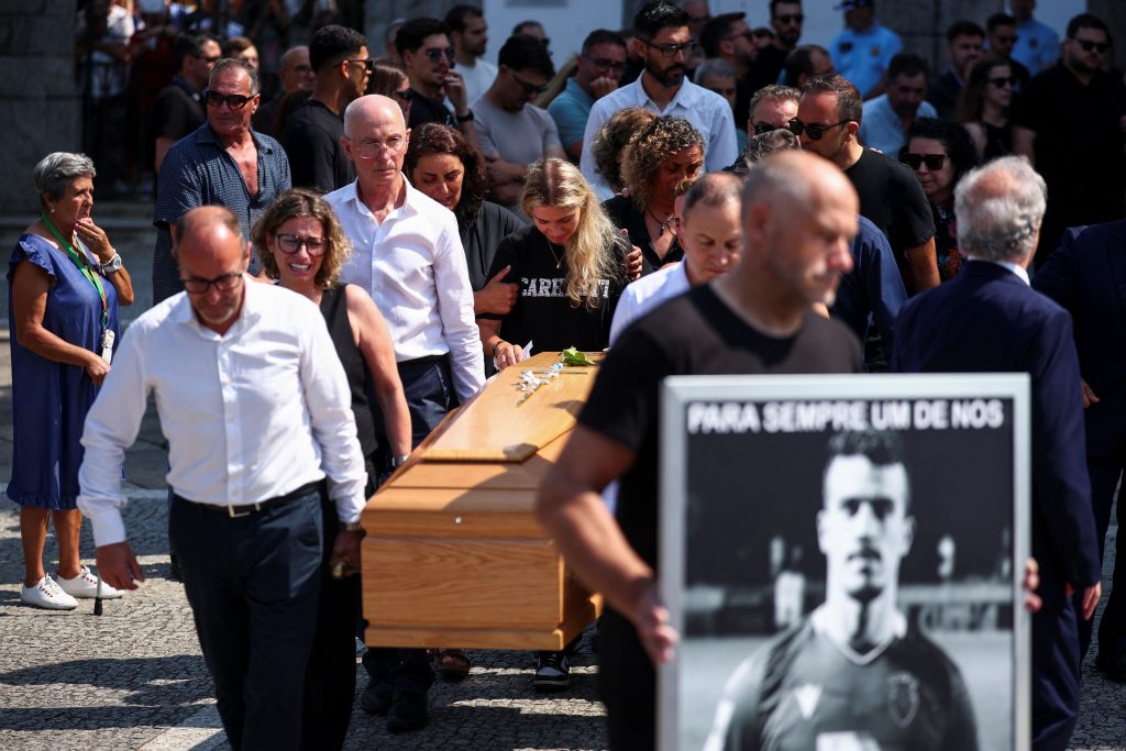Football World Mourns as Liverpool Star Diogo Jota and Brother Andre Silva Laid to Rest in Portugal